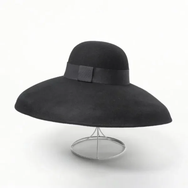 Vintage Oversized Wool-Felt Stage Hat